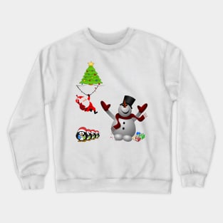 Funny merry christmas and happy new year Crewneck Sweatshirt